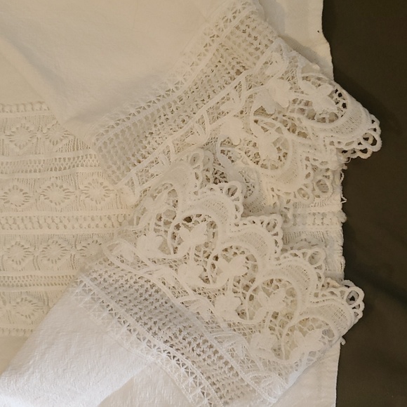 Shein white blouse with lace detailing - Picture 2 of 3